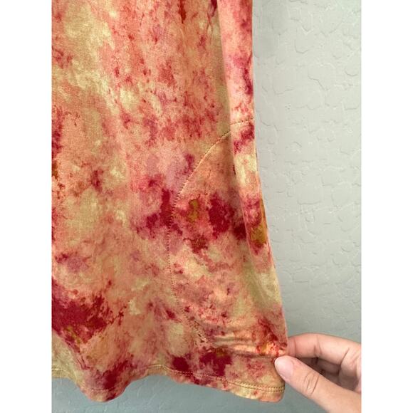 LOGO by Lori Goldstein | Pink Tie Dye Tunic Top Short Sleeve Soft | XL - Picture 4 of 7
